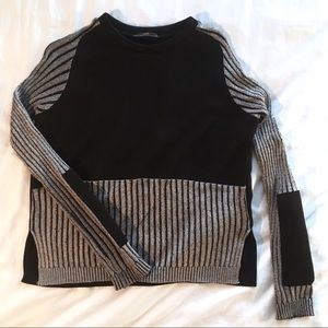 Zara: B/W Multi-Fabric Knit